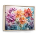 thumbnail image 2 of Designart "Multicolored Ferns landscape II" Floral Floater Framed Wall Decor, 2 of 7