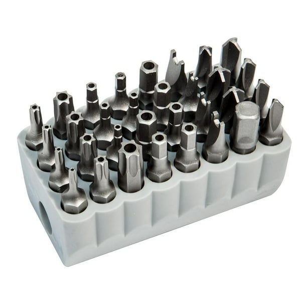 Juego de brocas Klein Tools 32525, a prueba de manipulaciones, 32 piezas magnéticas