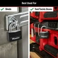thumbnail image 4 of Master Lock 1-9/16 in Covered Aluminum Padlock with Key, 7/8 in Shackle, 2 Pack, 4 of 9