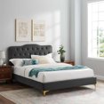 thumbnail image 1 of Modway Amber Full Platform Bed in Charcoal, 1 of 5