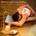 thumbnail image 5 of HYEASTR Candle Warmer Lamp Electric Candle Lamp Warmer Gifts for Mom Bedroom Home Decor Dimmable Wax Melt Warmer for Scented Wax with 2 Bulbs, Jar Candles - White, 5 of 8