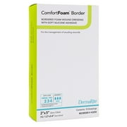 ComfortFoam Border Foam Dressing 2 X 5 Inch Rectangle Polyurethane Foam 43250 10 per Box