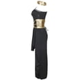 thumbnail image 2 of Women’s One Shoulder Greek Goddess Style Long Dress Cleopatra Inspired Elegant Gown, 2 of 4