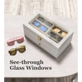 thumbnail image 4 of Organizador de gafas de sol NEWLOOP para mujer y hombre con 16 ranuras, color blanco, 4 of 7