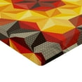 thumbnail image 2 of Ambesonne Abstract Art Fitted Sheet, Geometric Fractal Art, Queen Size, Multicolor, 2 of 3