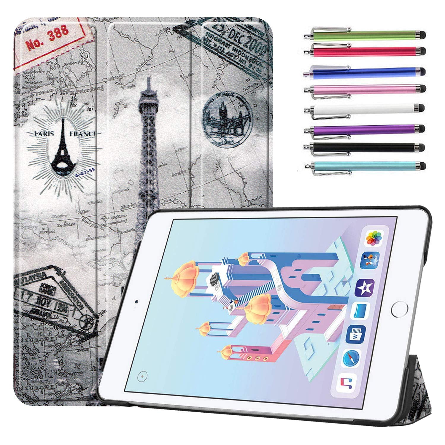 Epicgadget Case for iPad Mini 5 2019, Auto Wake/Sleep Slim Lightweight