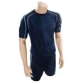 thumbnail image 2 of Precision - Juego de Camiseta y Pantalón Corto Deportivo Lyon para Adultos Unisex (Marino, Blanco), 2 of 2