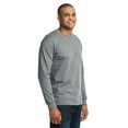 thumbnail image 4 of Port & Company Long Sleeve Core Blend Tee-4XL (Athletic Heather), 4 of 5