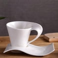 thumbnail image 4 of Taza de café YONGSHENG Taza de café con leche pura Color blanco, 4 of 4