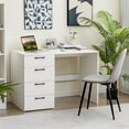 thumbnail image 2 of Giantex 4-Drawer Computer Desk, Modern Home Office Desk, Laptop Executive Desk, Makeup Vanity Table for Living Room & Bedroom, 2 of 8