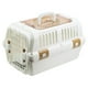 thumbnail image 2 of Jaula transportadora para gatos y mascotas, cómoda, portátil, con lados rígidos, ventilación superior incorporada, versátil, para perros, estuche de Blanco, 2 of 8