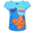 thumbnail image 5 of Sesame & Friends Elmo, Cookie Monster and Big Bird Girls 4 Pack Character Short Sleeve Tees, Infant, 5 of 9