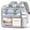B-Gray, variant on KOITHOT Clear Backpacks Large Heavy Duty PVC Waterproof Transparent Bookbag for School Adult Work, Black
