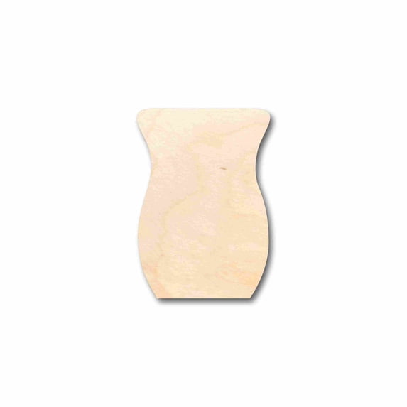 Unfinished Wood Flower Vase Silhouette - Craft- up to 24" DIY 2" / 1/8"