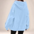 thumbnail image 6 of Resicozy Full Zip Hoodies for Women Oversized Long Sleeve Hooded Sweatshirts Trendy 2026 Casual Fashion Hoodie with Pockets Sky Blue 2XL, 6 of 7