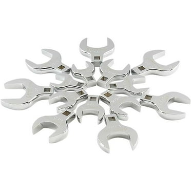 Sunex Tools SUU-9721A 0.5 in. Drive Jumbo SAE Crowfoot Wrench Set - 14 Piece
