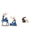 thumbnail image 1 of Colección De Decoración Artística: Estatua De Reno Y Alce De Resina Y Figuras De Conejo De Cerámica Para Chimenea, Mesa, Soporte De TV, Armario O Jardín., 1 of 8