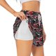 thumbnail image 1 of Balery Red And Blue Cars Pantalones cortos deportivos para mujer con forro y dos bolsillos, elásticos, para entrenamiento, gimnasio, yoga-XX-Large, 1 of 7