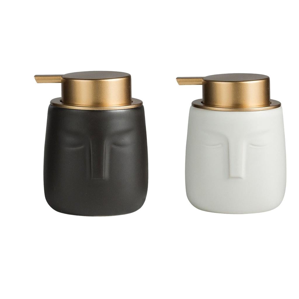 Soap Dispenser,350ml Ceramic Liquid Soap Dispenser Hand Pump,Refillable