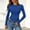 1# Blue, variant on Long Sleeve Shirts for Women Fall Fashion Basic Crop Top Womens Going Out Y2k Clothes Camel XL