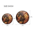 thumbnail image 6 of WOBOGO Fiery Warrior Horse Acrylic Wall Clock Battery Operated 11.9in Silent No Tick Bedroom Living Room Office Classroom Decoration, 6 of 10