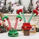 thumbnail image 1 of Adorno Navideño de Patas, Diseño Divertido y Caprichoso, Algodón Suave, Reutilizable, Ideal para Fiestas Navideñas, Ideal para El Hogar y La Oficina, 12 X 28 Cm., 1 of 3