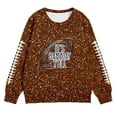 thumbnail image 3 of Tiijoy Sweatshirt for Girls Football Sequins Print Casual Sports Pullover Top, Sizes 3-4, 3 of 3