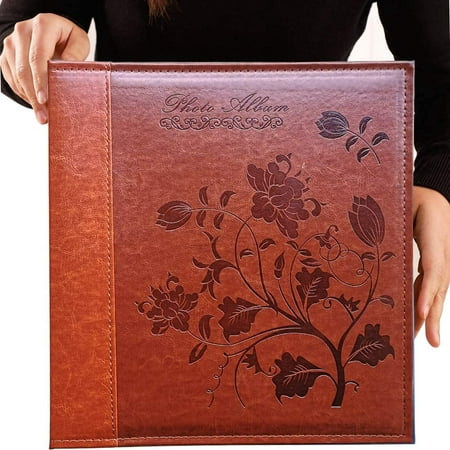 5x7 Large Photo Albums 360 Pockets, Holds 360 5x7 Photos with Writing  Space,Extra Large Capacity Picture Album with Vintage Leather Cover,  Family, Kid, Wedding, Travel Photobooks (Brown) 