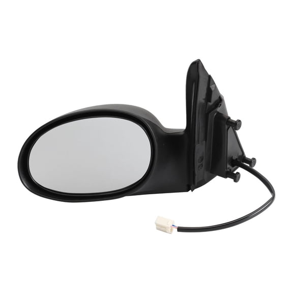 KarParts360 For Chrysler PT Cruiser 2004 05 06 07 2008 Door Mirror | Plastic | Black Housing | Powered | Electric Adjustment | Screws Attachment | Replacement For 5067423AA, 5067423AB