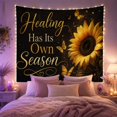 thumbnail image 2 of Healing Its Own With Season, Inspirational Illustration for Quote Lovers, Typography Wall Art, Valentine's Day Gift, Tapestry Wall Hanging for Bedroom and Living Room, 2 of 7