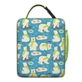 thumbnail image 6 of Bear Insulated Lunch Bag Box Teen Reusable Lunch Tote Bag with Front Pocket Lunch Box Containers Work Hiking, 6 of 6