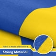thumbnail image 4 of G128 Ukraine Ukrainian Flag | 3x5Ft | LiteWeave Pro Series Printed 150D Polyester, 4 Corner Brass Grommets | Country Flag, Vibrant Colors, Perfect For Balcony, More Durable Than 100D 75D Polyester, 4 of 10