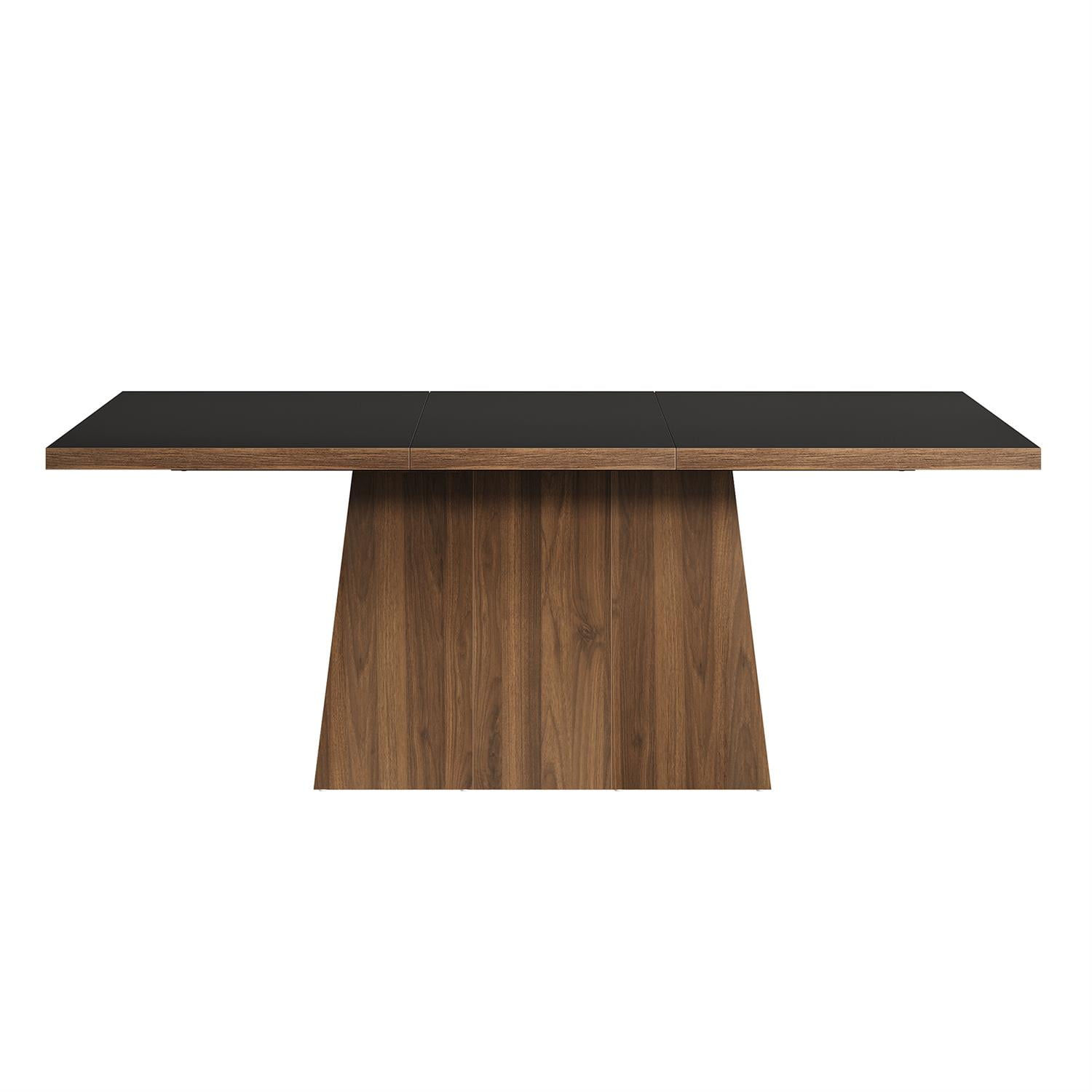 Demi Bonn 62" Rectangular Dining and Conference Table, Solid Wood Base Table for Living Room, Brown