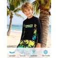 thumbnail image 3 of Aideaone 2 Piece Boys Swim Set with Swim Trunks Kids Rashguard Swimsuits Qiuck Dry Size 7-12, 3 of 6