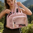 thumbnail image 4 of PVC Travel Storage Bag, Waterproof Two-Layer Fitness & Sports Bag, Dry & Wet Separation, Portable Cosmetic & Toiletry Bag for Outdoor & Travel, Large Opening Design for Easy Access, 4 of 6
