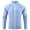 Light Blue, variant on Youthup Men's Stand Collar Summer Jacket - Quick Dry Breathable Long Sleeve Casual Outerwear with Two Pockets