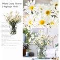 thumbnail image 5 of Artificial Flowers for Outdoors 12 Bundles Faux Silk Daisy UV Resistant Fake Wildflowers Plants with Stems Daisy Arrangements for Home Hotel Living Room Office Outdoor Planters Decorations, 5 of 7