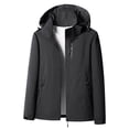 thumbnail image 2 of BVOFAR Rain Jacket for Women Waterproof Windbreaker Plus Size Hooded Raincoats Lightweight Long Sleeve Jacket Outdoor Hiking Cycling Outwear, 2 of 5