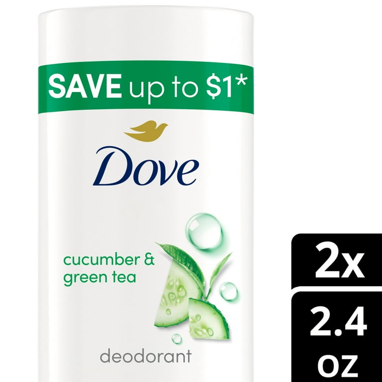 Dove Deodorant Stick for 72 Hour Odor Protection Cucumber & Green