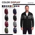 thumbnail image 4 of Iceglad Men's Shawl Collar Cardigan Sweater Button Down Long Sleeve Knitwear Casual Knit Sweater with Pockets for Fall Winter, 4 of 8