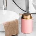 thumbnail image 6 of Ceramic Soap Dispenser Lotion Bottle Decorative Multipurpose Refillable Dish Soap Dispenser for Bath Bathroom Countertop Home Pink, 6 of 8