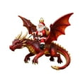 thumbnail image 7 of Fwttom Santa Claus Riding Dragon Christmas Decorations - 2D Flat Acrylic Hanging Christmas Ornaments, Holiday Party Garland Wreath Rattan Xmas Tree Decor, 7 of 7