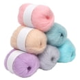 thumbnail image 3 of Paquete de 6 hilos de tejer suaves y cálidos para manualidades, hilos de tejer a mano, gorro de suéter, hilo de ganchillo, suministros de costura, accesorio de costura Scienceny  HA008939-00, 3 of 6