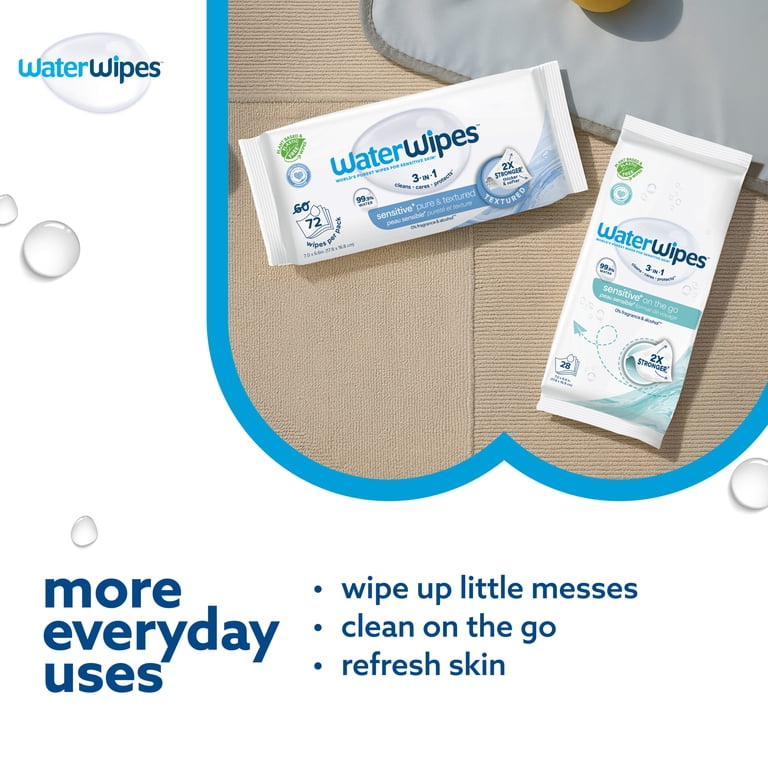 WaterWipes Sensitive Pure & Textured Wipes, 316 Count photo 6