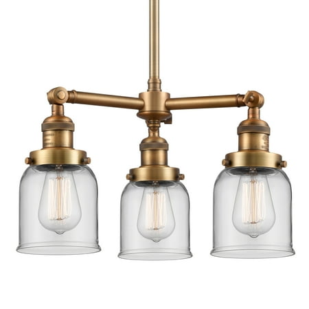 

Innovations Lighting 207 Small Bell Small Bell 3 Light 19 Wide Chandelier - Brass