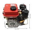 thumbnail image 4 of Miumaeov 4 Stroke 3HP Single Cylinder Diesel Engine 2.2KW 196CC Oblique Horizontal Multi-Purpose Motor Manual Recoil Start Forced Air Cooled Generator for Agricultural & Marine, 4 of 7