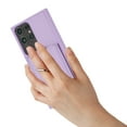 thumbnail image 2 of Compatible with Samsung Galaxy S21 Ultra Wallet Phone Case,360°Rotation Finger Ring Holder Kickstand,with Card Holder,Lychee Pattern PU Leather Durable Shockproof Rugged Phone Case,Purple, 2 of 12