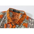 thumbnail image 4 of SSLR Hawaiian Shirts for Men Dress Shirt Button Down Shirt Floral Long Sleeve Shirt, 4 of 8