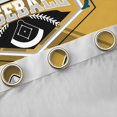 thumbnail image 4 of Feelyou Softball Sports Lover Blackout Curtains Set of 2 (52x84 Each), Eat Sleep Baseball Window Curtains, Teens Kids Boys Girls Curtains and Drapes, Gold Blackout Curtains Room Decor, 4 of 6