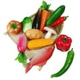 thumbnail image 3 of NAMZI Realistic Artificial Fake Vegetables Lifelike Decorative Foam Food Set Faux Veggies for Home, Kitchen, Decor Set Photo Props（Red Pepper，10pcs）, 3 of 5